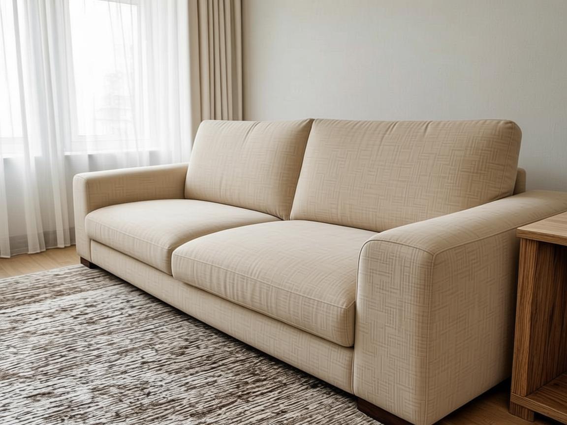 The same sofa fresh and spotless after deep cleaning